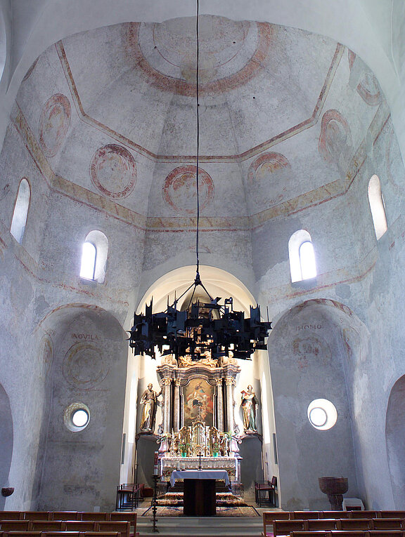 Foto vom historischen Oktogon in der Pfarrkirche Wieselburg